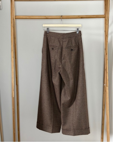 Kalhoty dámské Max Mara hnědé